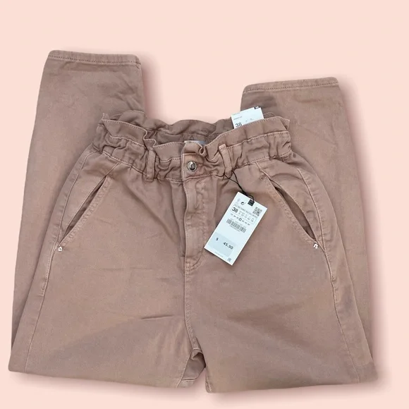 Zara Paperbag Jeans - Picture 2 of 3